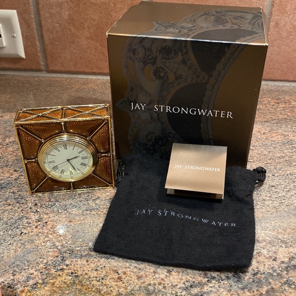 Jay Strongwater Mini Desk Clock - Picture 9 of 9